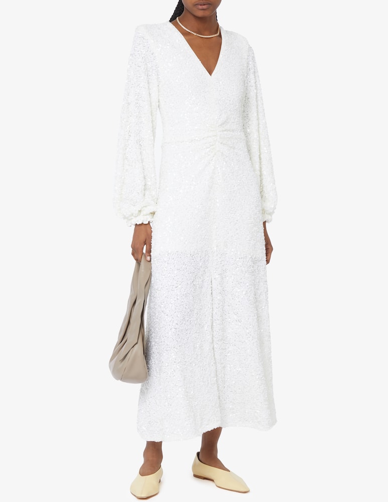 rinascente Rotate Abito con maxi scollo a V in paillettes