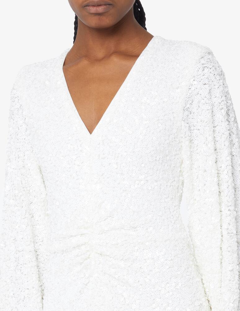 rinascente Rotate Abito con maxi scollo a V in paillettes
