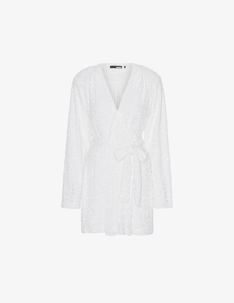 rinascente Rotate Sequin mini wrap dress