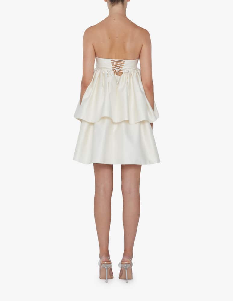 rinascente Rotate Twill mini ruffled dress