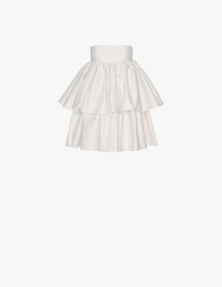 rinascente Rotate Twill mini ruffled dress