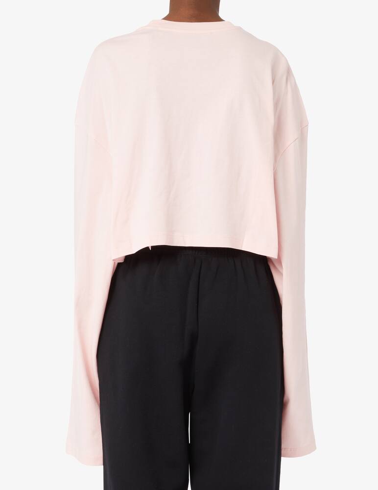 rinascente Rotate T-shirt crop con logo Crystal