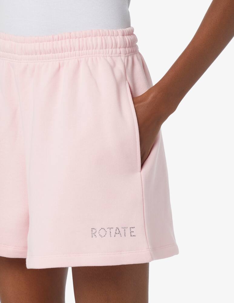 rinascente Rotate Pantaloncini in cotone con logo crystal