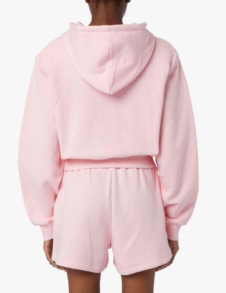 rinascente Rotate Sunday crystal crop hoodie