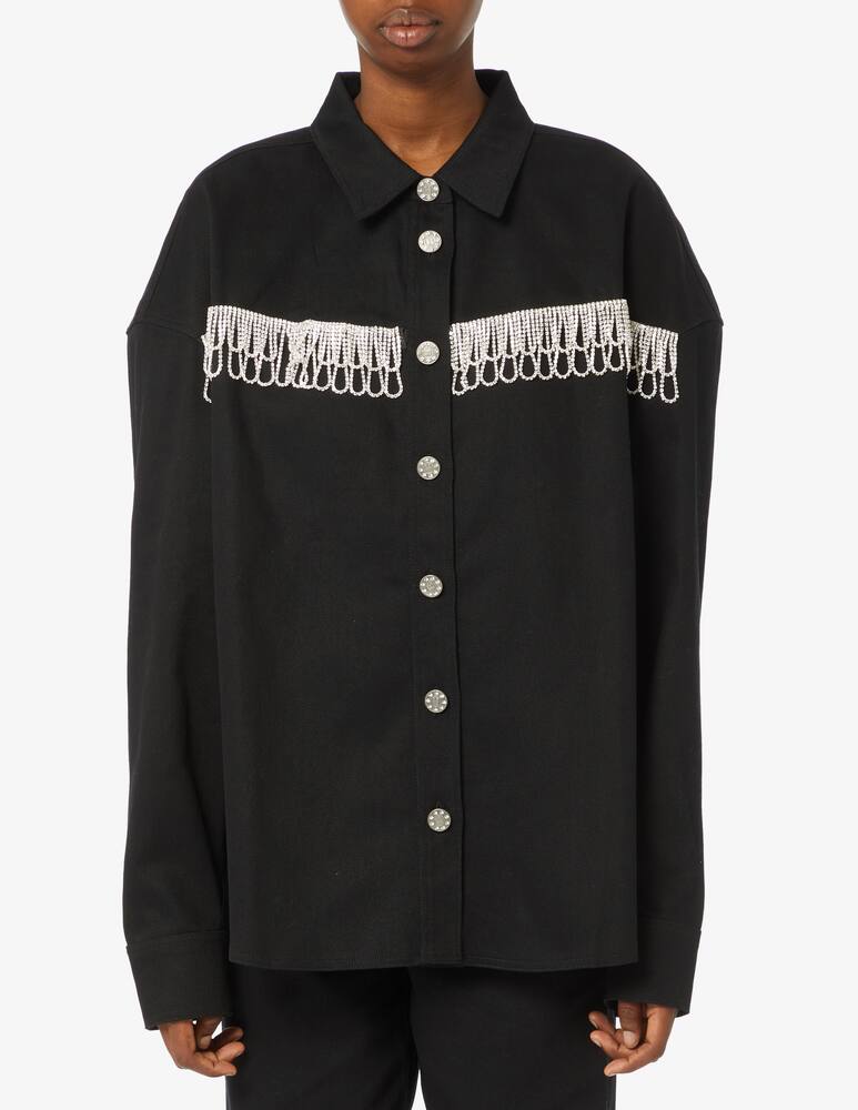 rinascente Rotate Top oversize di jeans