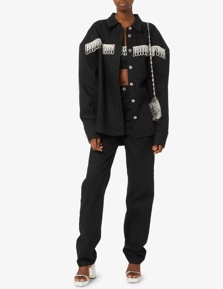 rinascente Rotate Top oversize di jeans