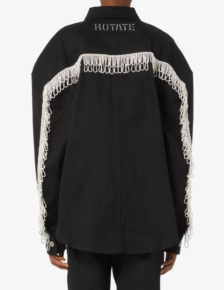 rinascente Rotate Top oversize di jeans