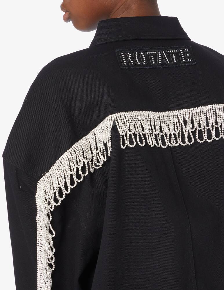 rinascente Rotate Top oversize di jeans