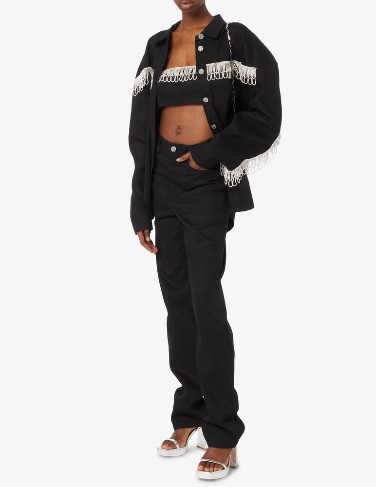 rinascente Rotate Top di jeans a fascia