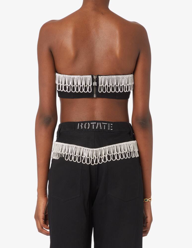 rinascente Rotate Top di jeans a fascia