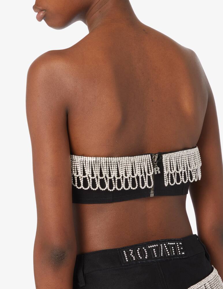 rinascente Rotate Top di jeans a fascia