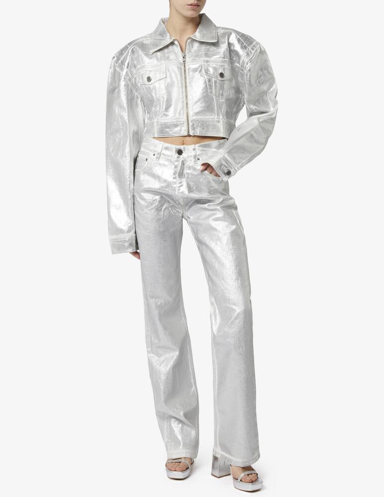 rinascente Rotate Coated denim pants