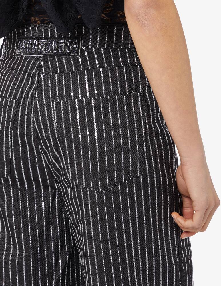 rinascente Rotate Jeans ampi in twill di paillettes