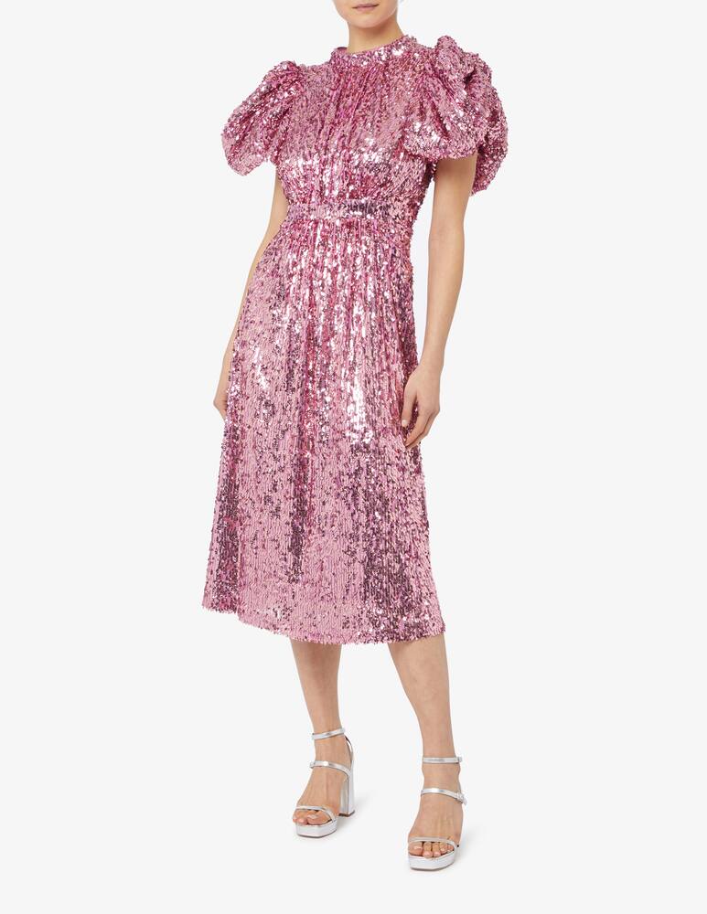 rinascente Rotate Sequins puff sleeve dress