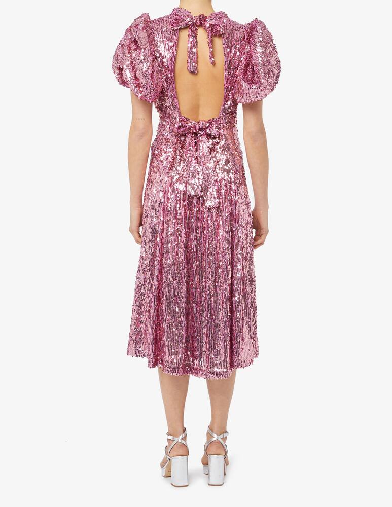 rinascente Rotate Sequins puff sleeve dress