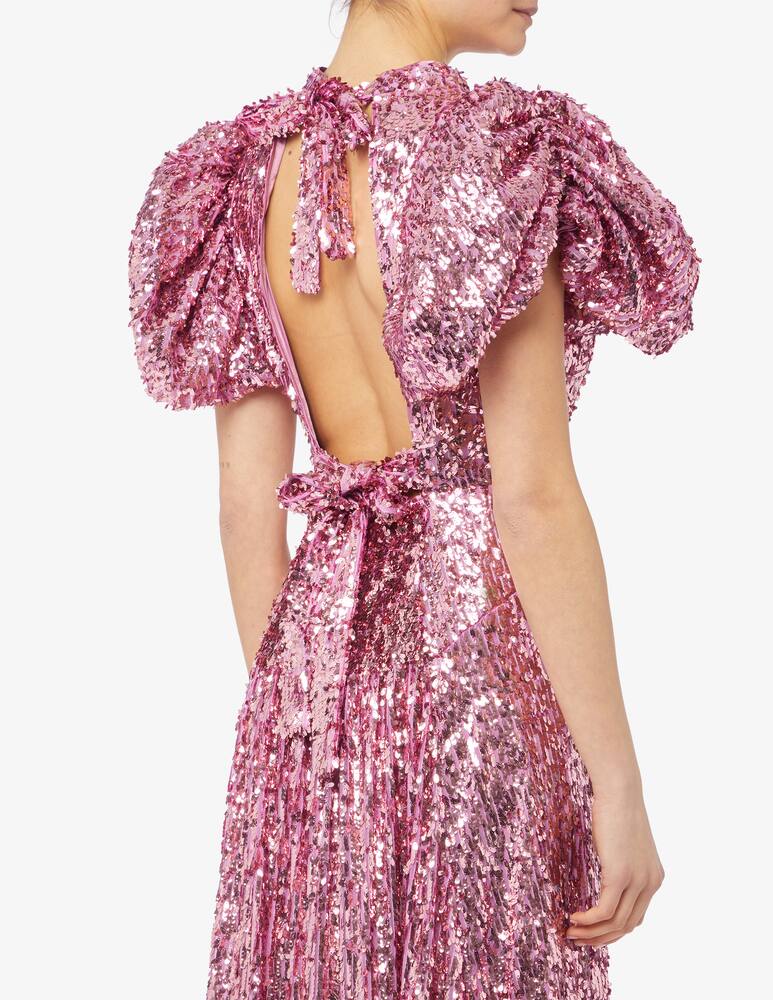 rinascente Rotate Sequins puff sleeve dress