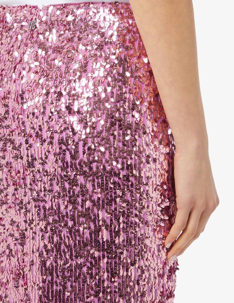 Rotate Gonna a tubino con paillettes - immagine 4
