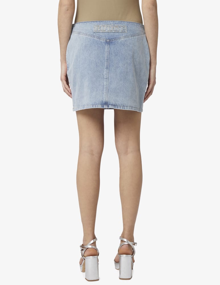 Rotate Mini skirt lace denim - picture 3 Rotate Mini skirt lace denim - picture 3