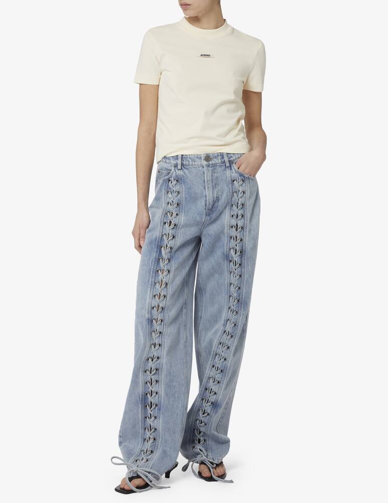 Rotate Denim laced leg pants - picture 2 Rotate Denim laced leg pants - picture 2