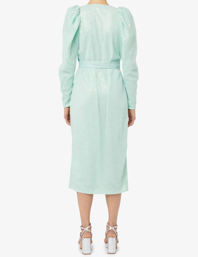 rinascente Rotate Abito midi in rete di paillettes