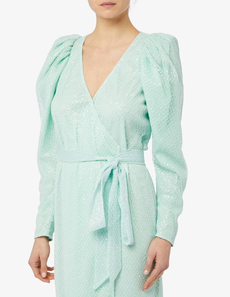 rinascente Rotate Abito midi in rete di paillettes