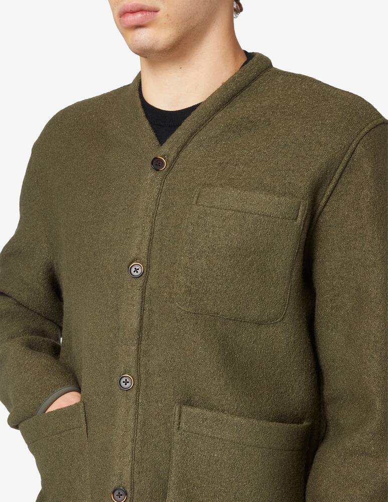 rinascente Anerkjendt Aksigurd boiled wool overshrit