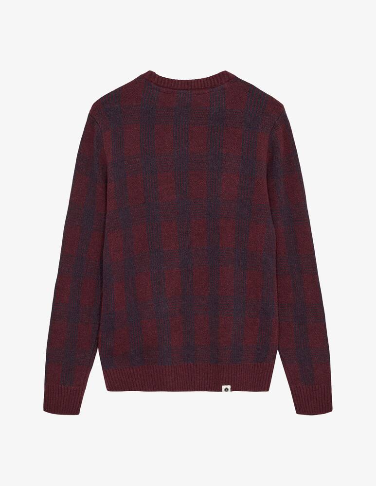 rinascente Anerkjendt Check aksune lambswool crewneck jumper