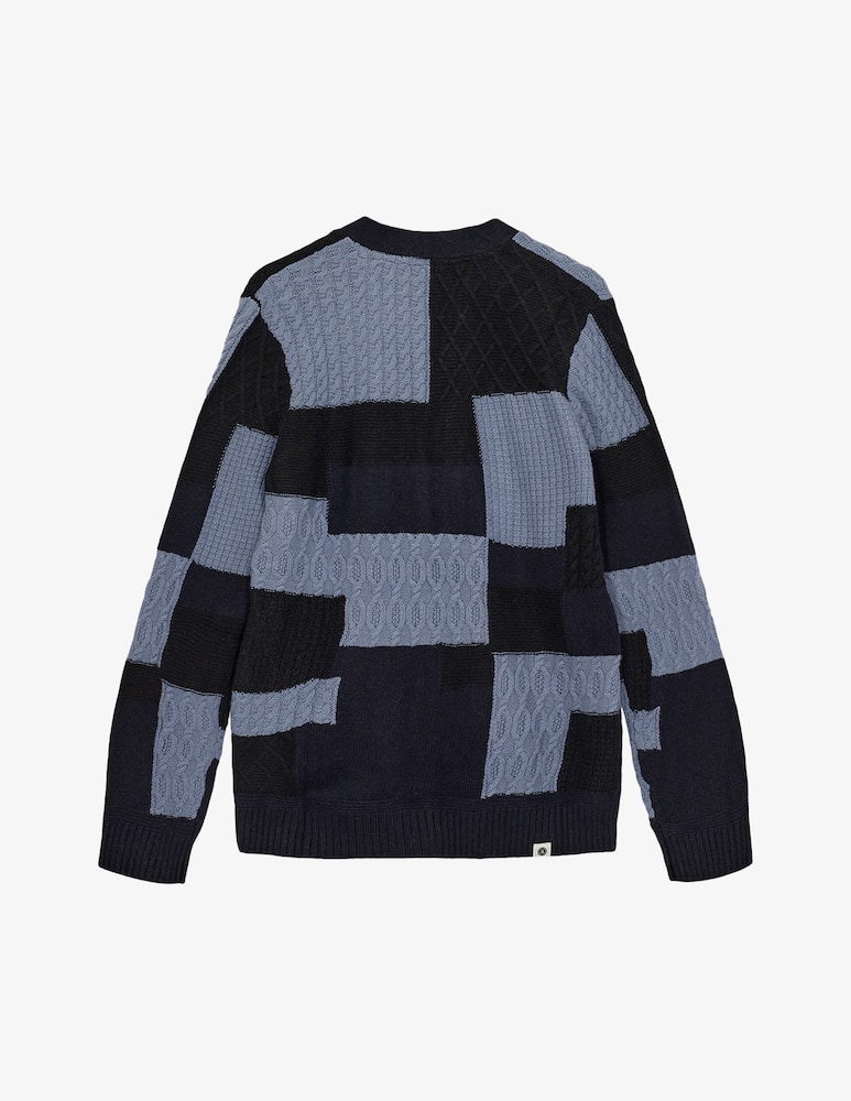 rinascente Anerkjendt Cardigan patchwork akskjold