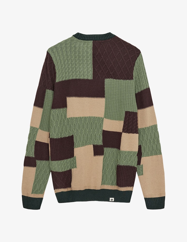 rinascente Anerkjendt Patchwork crewneck jumper