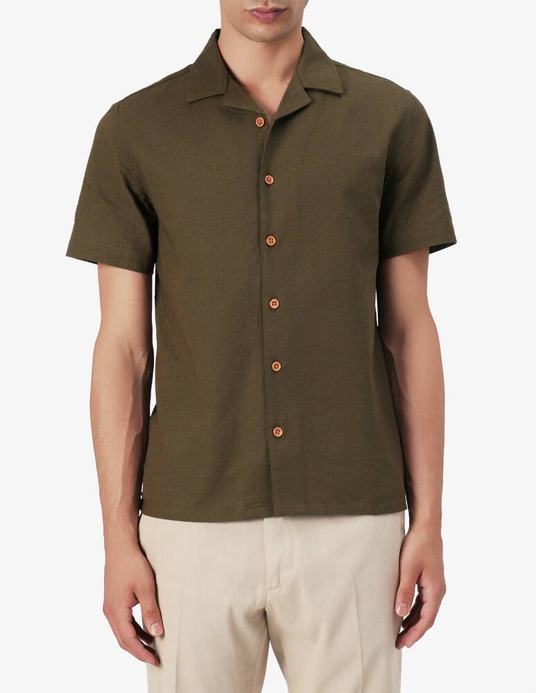 rinascente Anerkjendt Camicia lino maniche corte