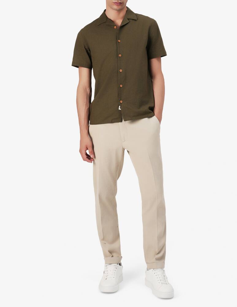 rinascente Anerkjendt Camicia lino maniche corte