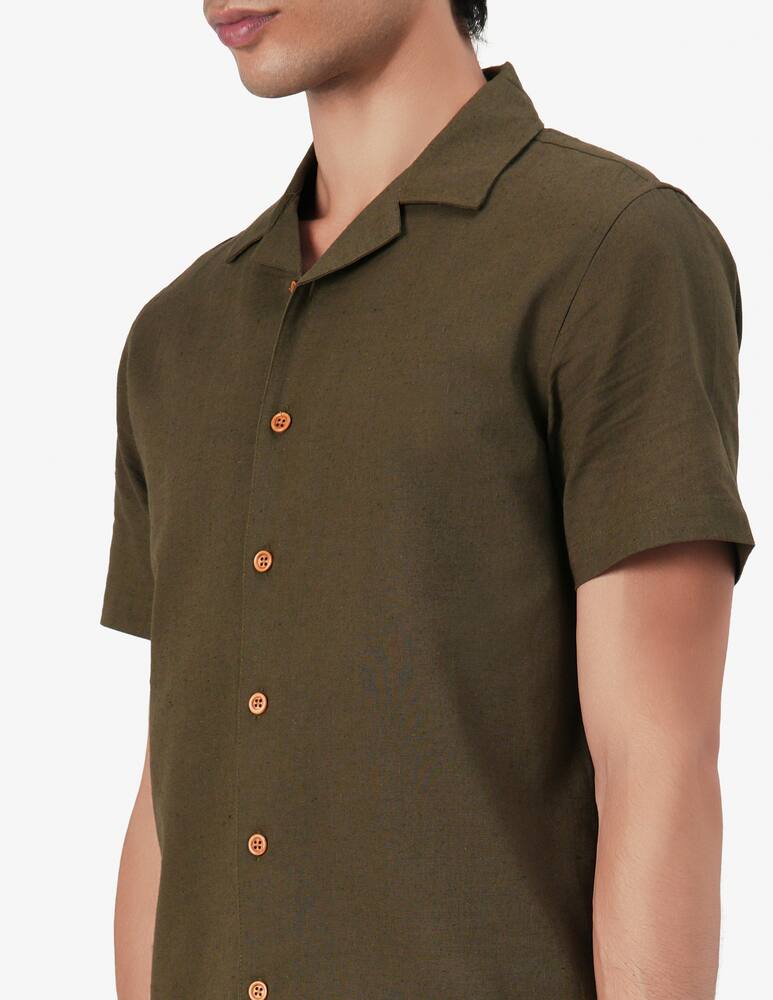 rinascente Anerkjendt Camicia lino maniche corte