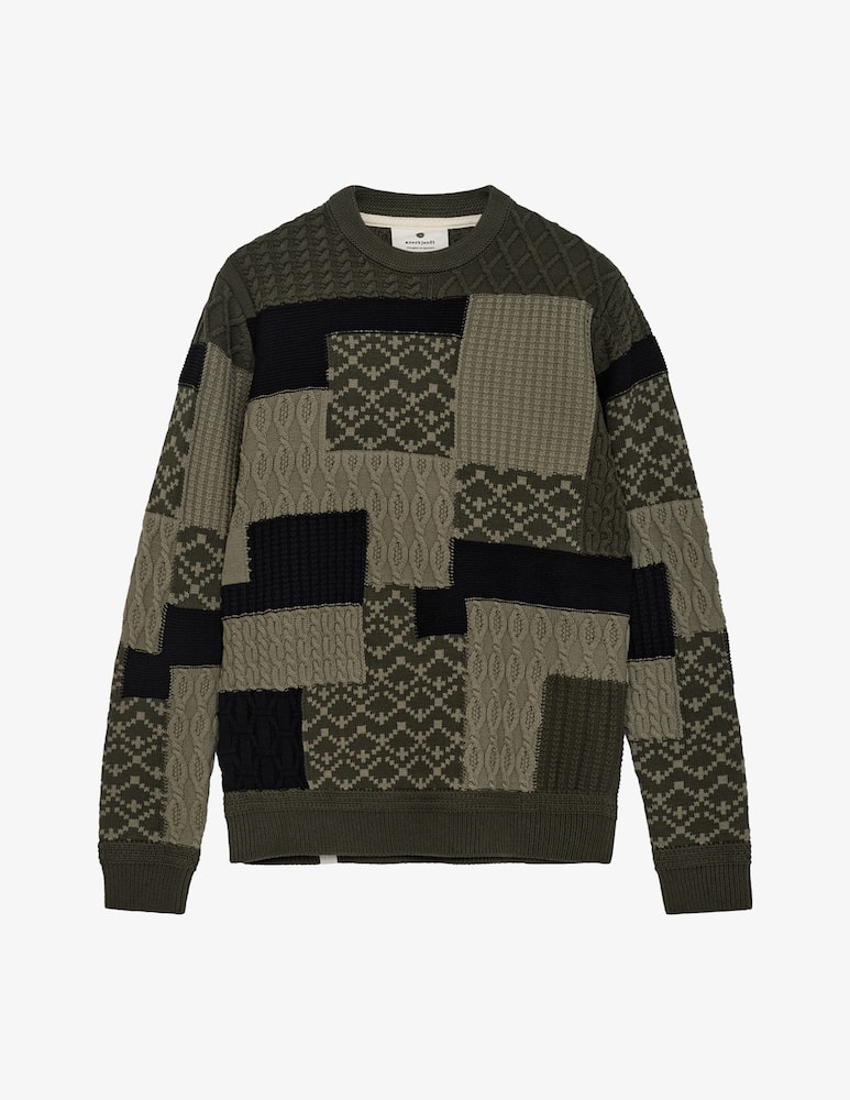 rinascente Anerkjendt Patchwork knit jumper