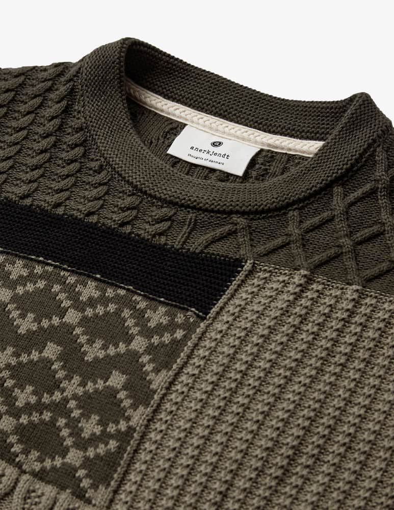 Anerkjendt Patchwork knit jumper - picture 3 Anerkjendt Patchwork knit jumper - picture 3