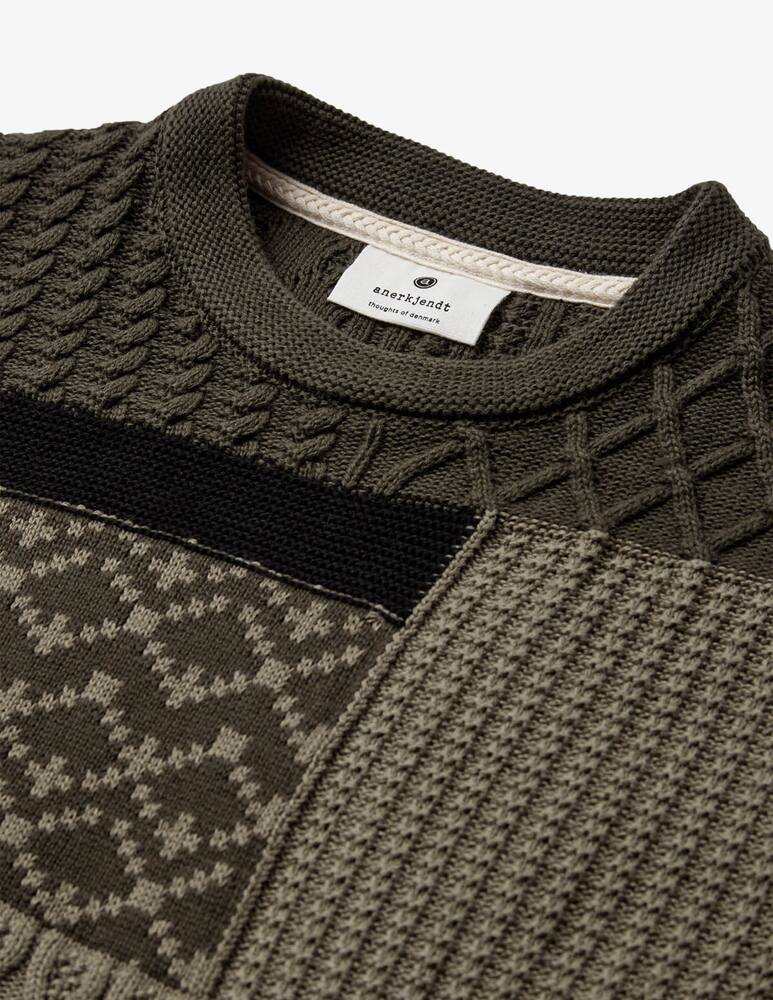 rinascente Anerkjendt Patchwork knit jumper