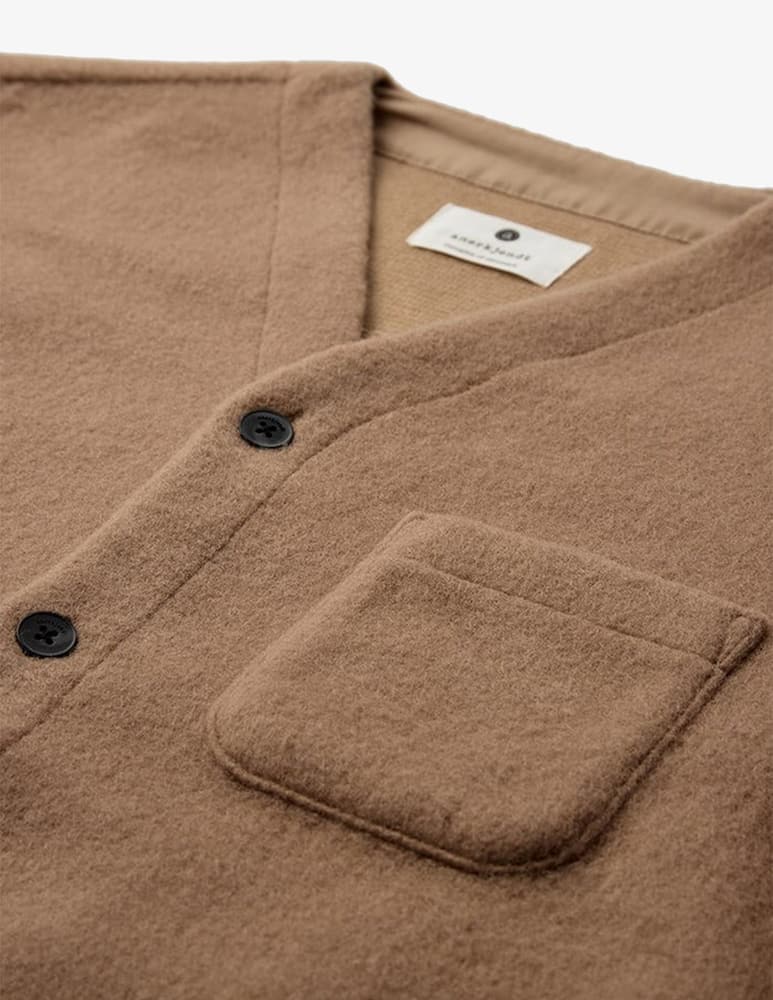 Anerkjendt Cardigan aksigurd boiled wool - picture 3 Anerkjendt Cardigan aksigurd boiled wool - picture 3