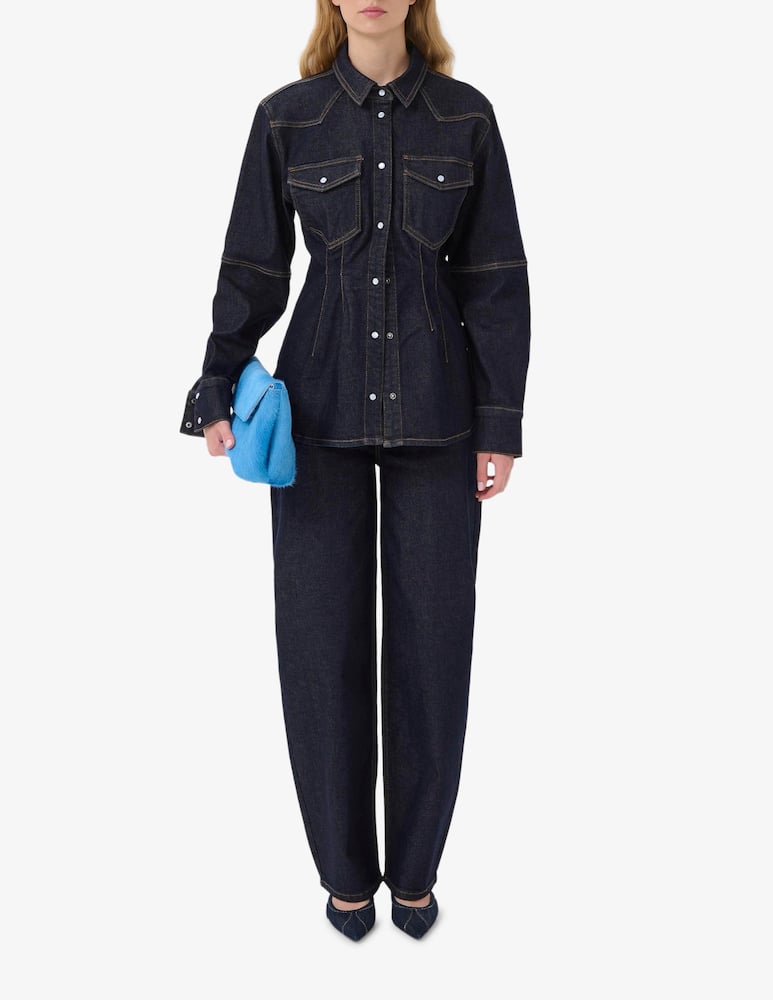 rinascente Gestuz Mae denim shirt