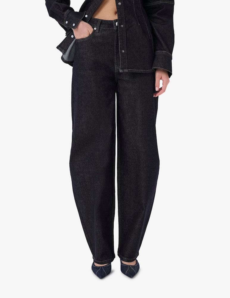 rinascente Gestuz Mae high-waist barrel jeans