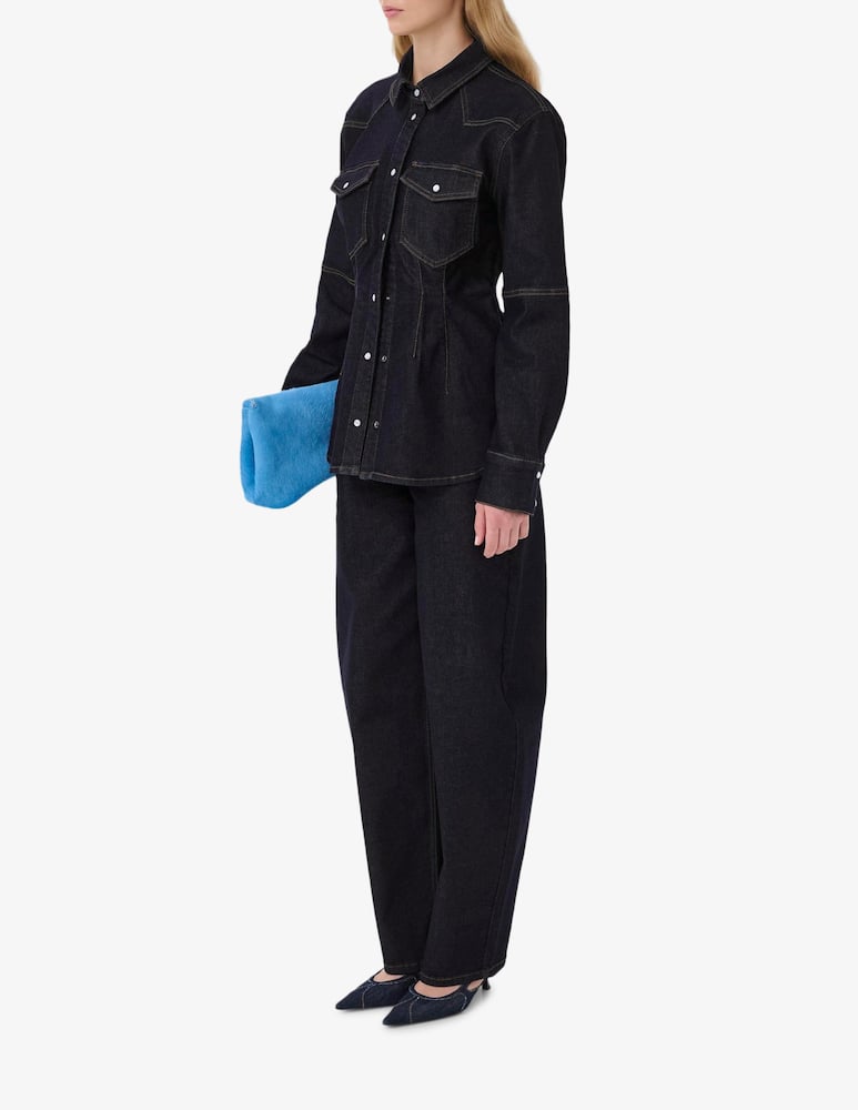 rinascente Gestuz Mae high-waist barrel jeans