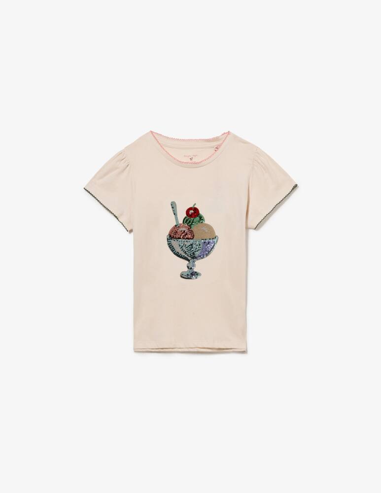 Konges Slojd T-shirt gelato con paillettes - immagine 1 Konges Slojd T-shirt gelato con paillettes - immagine 1