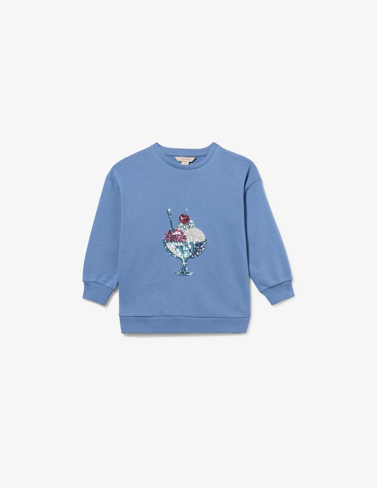 rinascente Konges Slojd Felpa con coppa gelato paillettes