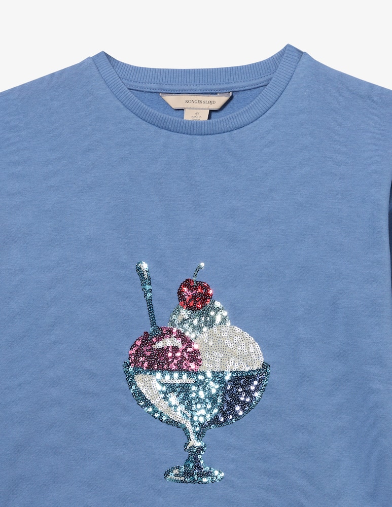 rinascente Konges Slojd Felpa con coppa gelato paillettes