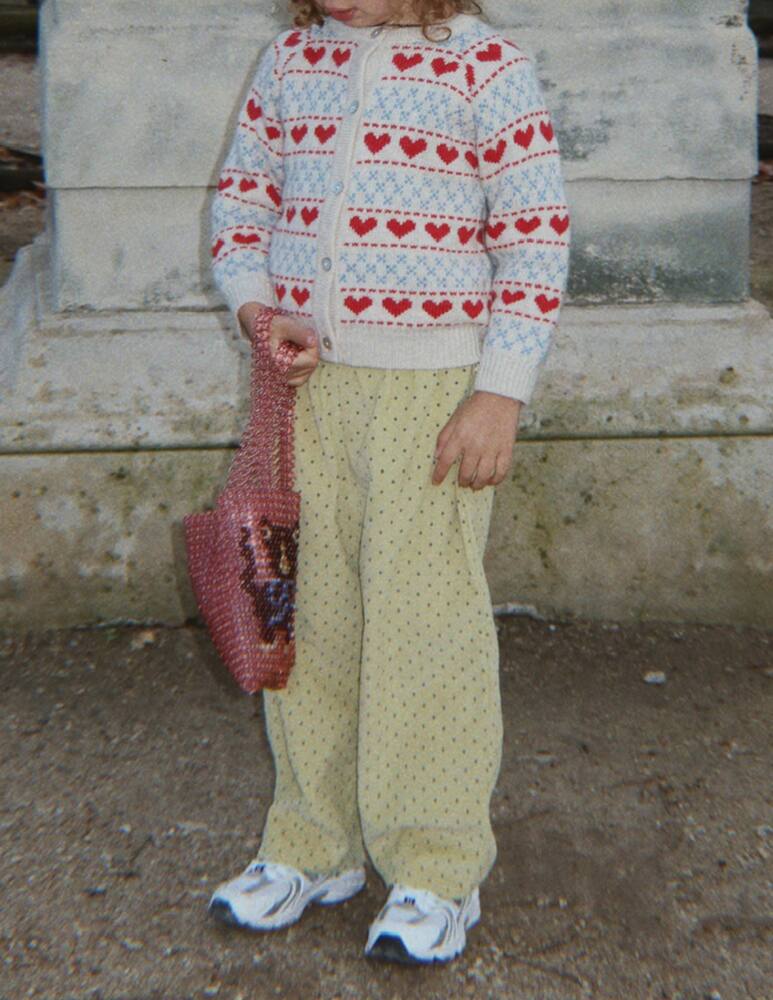 rinascente Konges Slojd Cardigan in maglia jacquard cuore