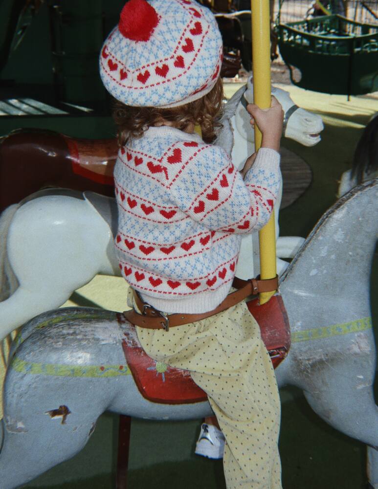 rinascente Konges Slojd Cardigan in maglia jacquard cuore