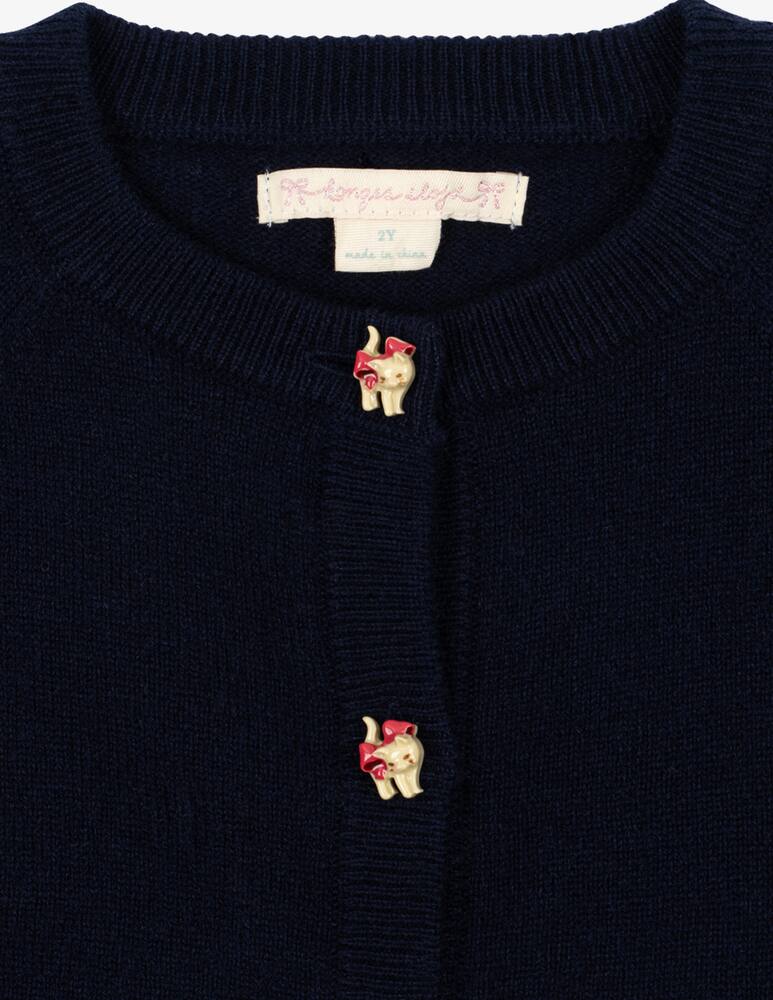 rinascente Konges Slojd Cardigan in maglia con bottoni gatti