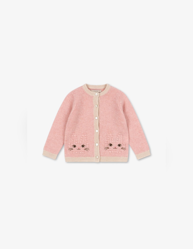 rinascente Konges Slojd Knitted cat cardigan