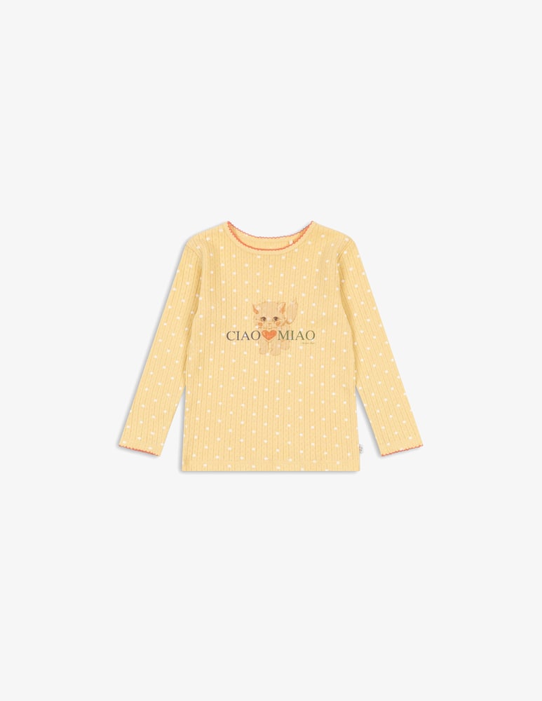 rinascente Konges Slojd Pointelle polka dot blouse