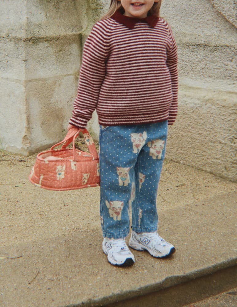 rinascente Konges Slojd Kitten print woven trousers