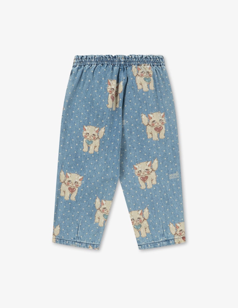 rinascente Konges Slojd Kitten print woven trousers