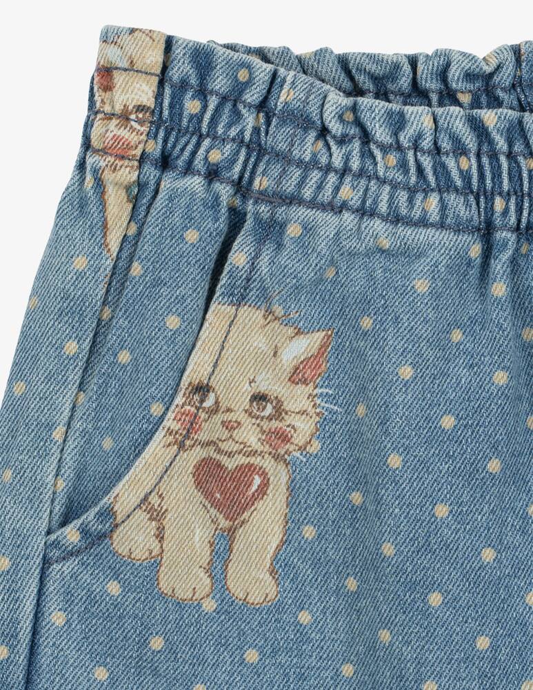 rinascente Konges Slojd Kitten print woven trousers